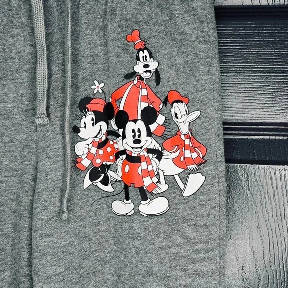 Micky Mouse Jogger Disney Kids Sweatpants Charcoal Cuffed Ankle Size XS - Picture 4 of 8